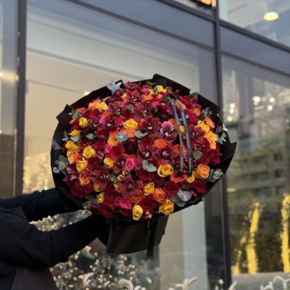 Cymbidium Wrapped in Black